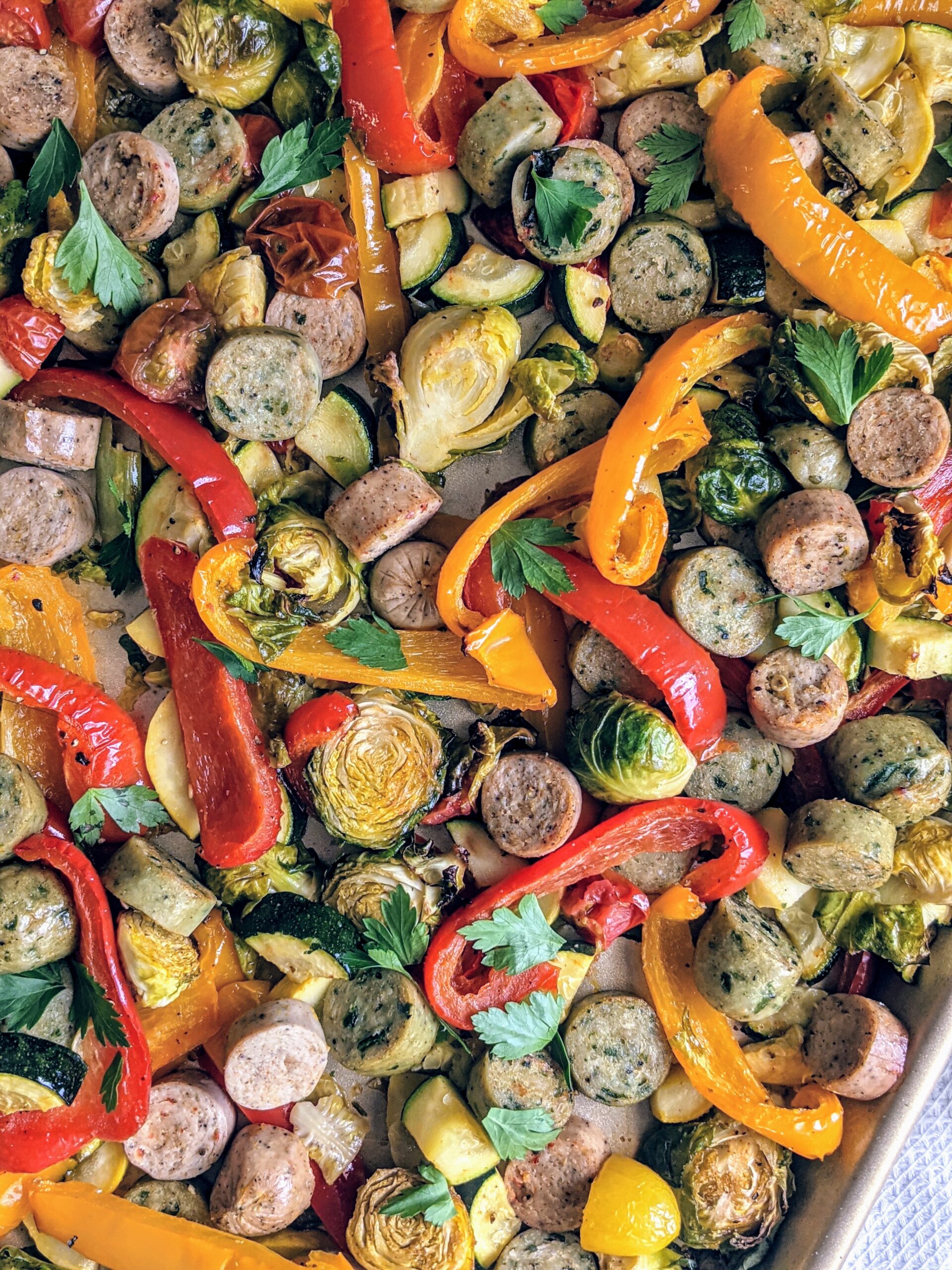 Sheet Pan Sausage and Veggies - Gluten Free Mom Colorado